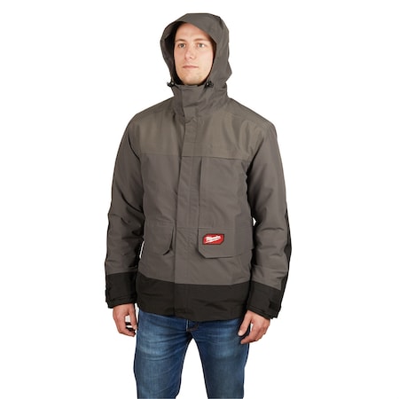 Milwaukee Tool MilwaukeeÂ® 2.5 Layer Rain Shell (GRAY) S 310G-S